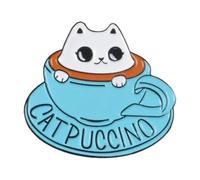 Lindos granos de café esmaltados mini dibujos animados herramientas de café accesorios broche barista insignia solapa moda taza de café joyería, Normal, Metal no precioso