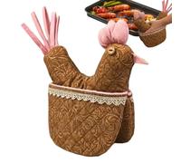Lindos guantes de horno con diseño de pollo, guantes de horno, guantes divertidos para barbacoa, vacaciones, Navidad, Pascua, Acción de Gracias, hogar, cocina, mujeres, mamá, dama, propietaria