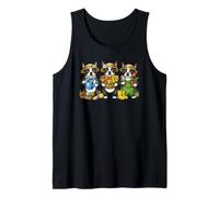 Lindos jardineros Bulldogs franceses florecen Temporada de Pascua Camiseta sin Mangas
