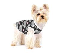 Lindos Koalas y Corazones Rosados,Camiseta de algodón sin Mangas para Mascotas, Chaleco Transpirable, Suave y elástico para Cachorros,S