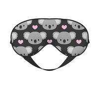 Lindos koalas y corazones rosados, Cubreojos completos Antifaz bloqueador de luz Antifaz para dormir Antifaz suave con los ojos vendados Noche