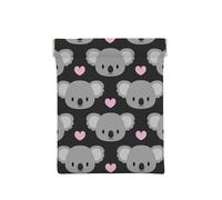 Lindos Koalas y Corazones Rosados, Squeeze Top Wallet Bolsa de Almacenamiento para Mujer Monedero pequeño Bolsa de Cambio