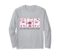 Lindos Lazos de San Valentín con Forma de Ganso con Forma de «You Make My Heart Go Bocin» Manga Larga