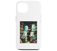 Lindos Libros de Lectura de Fantasmas Merch de Halloween para Amantes de los Libros Carcasa para iPhone 13