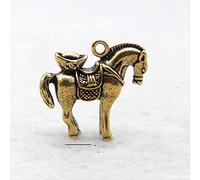 Lindos lingotes de Cobre de Cuento de Hadas Estatua de Caballos Anillos de llaver