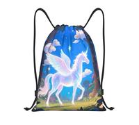 Lindos Mares De Caballos Bolsa Guarderia Deportiva Bolsa De Gimnasia Ligera Saco Lazo para Zapatos Estudiantes Al Aire Libre 36X42Cm