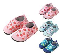 Lindos mocasines planos y ligeros con correa para niños, sandalias de tobillo con puntera cerrada, antideslizantes, cómodas, informales, para interiores, b, 23 EU