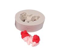 Lindos moldes 3D para bebé con sombrero para decoración de pasteles, fondant de silicona, molde de chocolate, fondant para hacer dulces, para baby shower, fiesta de cumpleaños, decoración de tartas