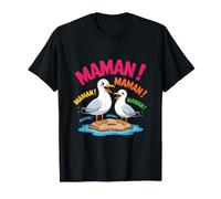 Lindos niños con Forma de Gaviota Que Llaman a Maman el Día de la Madre Camiseta