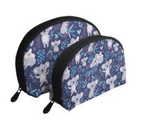 Lindos Osos Koala Animales Precios, Bolsa de Maquillaje de Concha, Monedero pequeño para Mujer, Bolsa de artículos de tocador, Bolsa de cosméticos, 2 Piezas