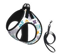 Lindos Osos Koala y Flores,Arnés para Mascotas, arnés Reflectante Ajustable para Perros,M