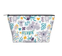 Lindos Osos Koala y Flores, Bolsa de artículos de tocador Bolsa de Maquillaje Bolsa de cosméticos Bolsa de artículos de tocador de Viaje portátil
