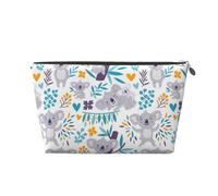 Lindos Osos Koala y Flores, Bolsa de artículos de tocador Bolsa de Maquillaje Bolsa de cosméticos Bolsa de artículos de tocador de Viaje portátil