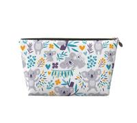 Lindos Osos Koala y Flores, Bolsa de Maquillaje Bolsa de cosméticos Bolsa de artículos de tocador de Viaje portátil Bolsa de artículos de tocador