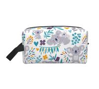 Lindos Osos Koala y Flores, Bolsa de Maquillaje Bolsa de cosméticos Bolsa de artículos de tocador de Viaje portátil Organizador de Bolsa de Maquillaje