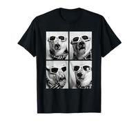 Lindos Osos Polares con Gafas de Nieve Divertidos Animales de Invierno Camiseta