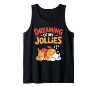 Lindos Perros Cachorros Soñando con Vacaciones Vacaciones Camiseta sin Mangas