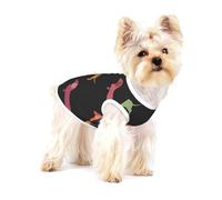 Lindos Perros Dachshund,Camiseta de algodón sin Mangas para Mascotas, Chaleco Transpirable, Suave y elástico para Cachorros,L
