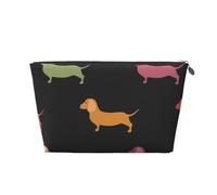 Lindos Perros Salchicha, Bolsa de artículos de tocador Bolsa de Maquillaje Bolsa de cosméticos Bolsa de artículos de tocador de Viaje portátil