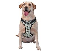 Lindos Perros Salchicha de Menta y café,Arnés para Mascotas, arnés Reflectante Ajustable para Perros,M