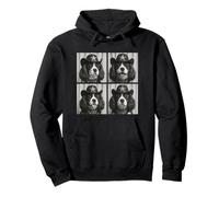 Lindos perros vaqueros divertidos de Cavalier King, animales del oeste, retro Sudadera con Capucha