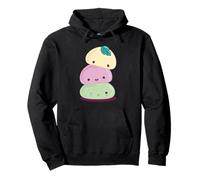 Lindos Personajes de Mochi Kawaii Apilados Sudadera con Capucha