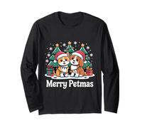 Lindos Pijamas navideños a Juego para Gatos y Perros Merry Petmas Manga Larga
