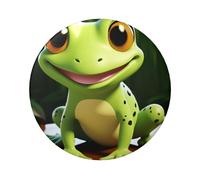 Lindos pines de botón de rana, 12 piezas, insignias de botón redondas de 2.4 pulgadas, kit de botones personalizados para fotos, suministros de manualidades, proyectos de fiesta de bricolaje