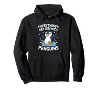 Lindos pingüinos amantes de los pingüinos adultos o niños niñas pingüinos Sudadera con Capucha