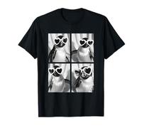 Lindos pingüinos con Corazones Gafas de Sol Divertido día de San Valentín Camiseta
