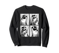 Lindos pingüinos con Gafas de Nieve Divertidos Animales Marinos Invierno Sudadera