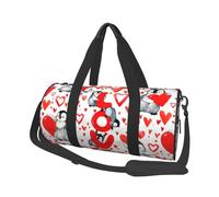 Lindos pingüinos día de San Valentín, Bolsa de Viaje de Gran Capacidad, Bolso Redondo, Bolsa de Viaje Deportiva, Bolsa de Mano, Bolsa de Fitness