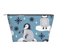 Lindos pingüinos y Copos de Nieve, Bolsa de artículos de tocador Bolsa de Maquillaje Bolsa de cosméticos Bolsa de artículos de tocador de Viaje portátil