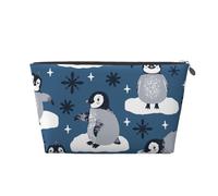 Lindos pingüinos y Copos de Nieve, Bolsa de artículos de tocador Bolsa de Maquillaje Bolsa de cosméticos Bolsa de artículos de tocador de Viaje portátil