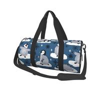 Lindos pingüinos y Copos de Nieve, Bolsa de Viaje de Gran Capacidad, Bolso Redondo, Bolsa de Viaje Deportiva, Bolsa de Mano, Bolsa de Fitness