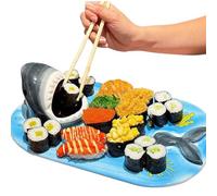 Lindos platos - Bandeja de cerámica divertida para tacos de nachos, platos de sushi de tiburón de cerámica, para aperitivos, frutas, restaurante, cumpleaños, cena, hogar, cocina
