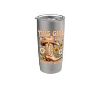Lindos regalos para fanáticos de This Girl Loves Country Music Vaso térmico de acero inoxidable de doble pared
