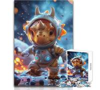 Lindos Rompecabezas de Dinosaurios y astronautas para Adolescentes, 1000 Piezas, Juego Educativo de concentración Mental, Idea conmovedora, tamaño 38x52cm