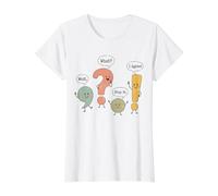 Lindos Signos de puntuación Gramática Humor Conversación Ambiente Camiseta gráfica económica, Mujer, Blanco, M