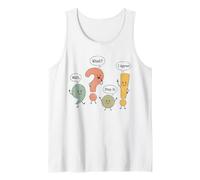 Lindos Signos de puntuación Gramática Humor Conversación Ambiente Camiseta sin Mangas