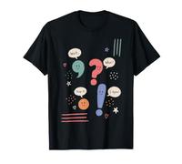 Lindos Signos de puntuación Gramática Humor Conversación Camiseta