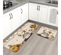 Lindos tapetes de cocina para el suelo, diseño de animales fantásticos, suaves, acolchados, cómodos, lavables, antideslizantes, para fregaderos de cocina, lavadero, baño, 2 unidades