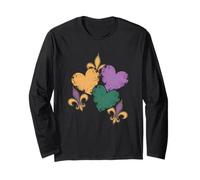 Lindos Trajes de Mardi Gras con Corazones para Mujeres y niñas pequeñas Manga Larga