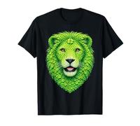 Lindos tréboles de trébol de león Día de San Patricio Animal Arte irlandés Camiseta