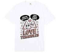 Lindos triángulos de Amor matemáticas Eres Agudo Y Comfort Colors Adult Heavyweight T-Shirt