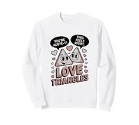 Lindos triángulos de Amor matemáticas Eres Agudo Y Sudadera