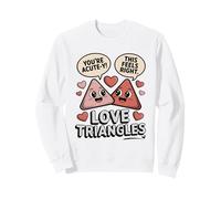 Lindos triángulos de Amor matemáticas Eres Agudo Y Sudadera