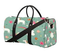 Lindos unicornios bolsa de viaje para mujeres, hombres, niños, niñas, niños, unicornios mágicos, 22.7 L, bolsa de fin de semana, bolsa de hombro, bolsa de equipaje para deportes, gimnasio, viajes,