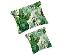 Lindos unicornios con calcomanías de elementos mágicos, bolsa de cosméticos de bolsillo, bolsa de maquillaje impermeable sin cierre automático, mini almacenamiento de viaje portátil para auriculares y