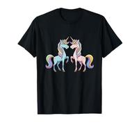 Lindos Unicornios Gemelos Pastel Rainbow Magic Dreams Camiseta